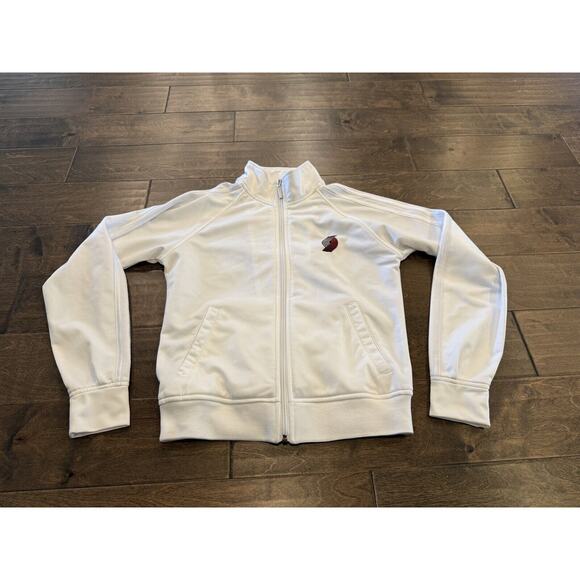 Adidas Women’s White NBA Portland Trailblazers Full Zip Track Jacket Size S - Picture 2 of 9